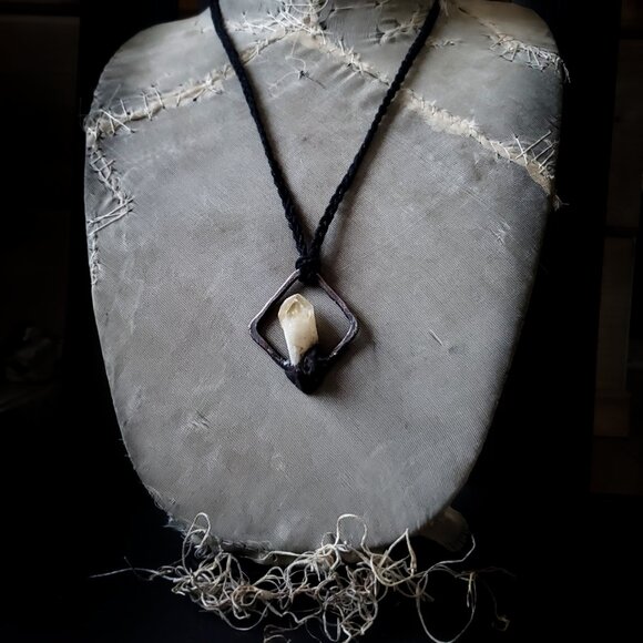 Electroformed Citrine Necklace - Picture 4 of 4